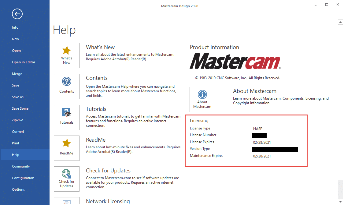 mastercam network hasp